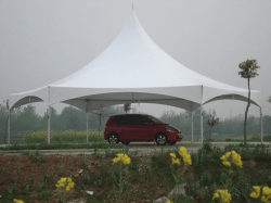 40 foot hexagon party canopy tent image7 1757546643 40' Hexagon Premium High Peak Frame Party Tent, White