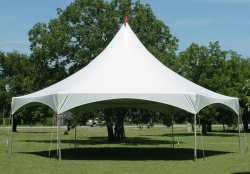 40 hexagon party canopy tent image8 1757546642 40' Hexagon Premium High Peak Frame Party Tent, White
