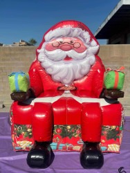 Oversized inflatable Santa Chair
